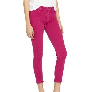 NWT Hudson Nico Jeans Cropped in Magenta